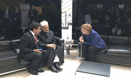 Al-Azhar’s grand imam meets Germany’s Merkel, condemns treatment of Rohingya in Myanmar