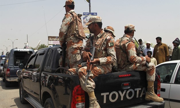 Gunmen kill 3 in attack on paramilitary patrol in Pakistan