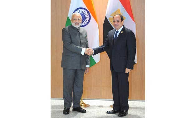 El-Sisi, Modi discuss cooperation development on BRICS sideline