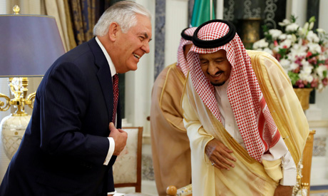 Saudi King Salman receives US Secretary of State