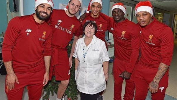 Mohamed Salah visits children's hospital in Liverpool