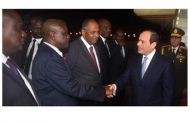 Ivorian President receives Sisi at Abidjan airport