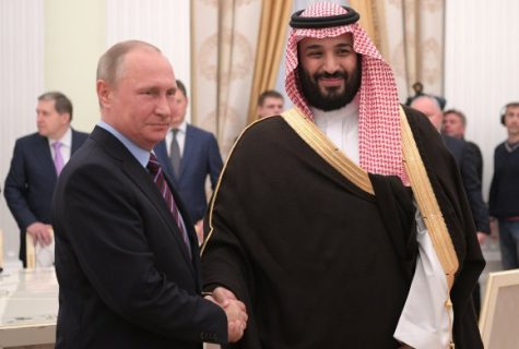 Saudi Arabian Crown Prince, Russian President meet in Riyadh