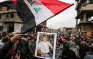 Large numbers protest in Iraq’s Tahrir Square as politicians discuss future