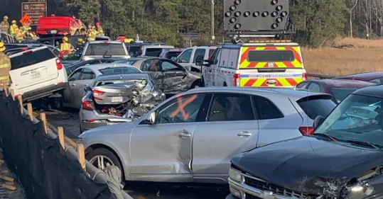Sixty-nine-vehicle pile-up in Virginia injures more than 50