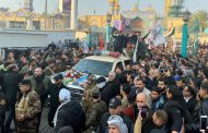 Thousands of Iraqis join Baghdad funeral procession for slain commanders