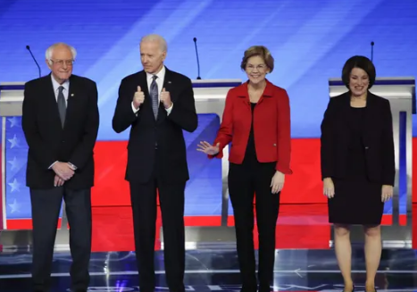 Democratic candidates zero in on Buttigieg and Sanders at tense debate