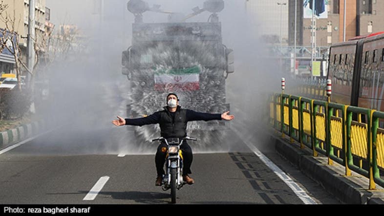 Iran uses water cannons to disinfect streets amid coronavirus outbreak