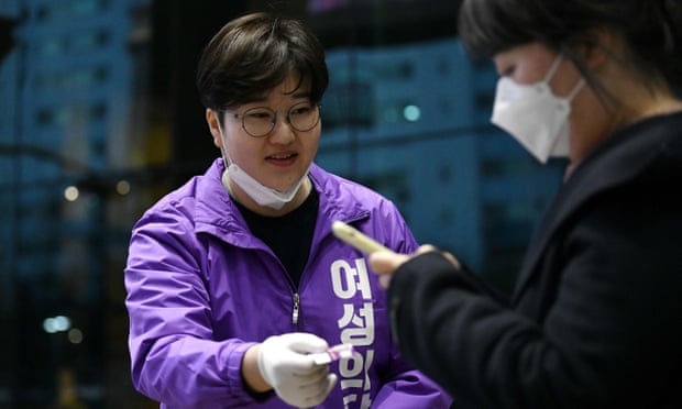 South Korea's first feminist party holds out hope of election miracle