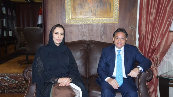 Abdel Rahim Ali receives Mariam Khalifa al-Kaabi the acting Ambassador of UAE