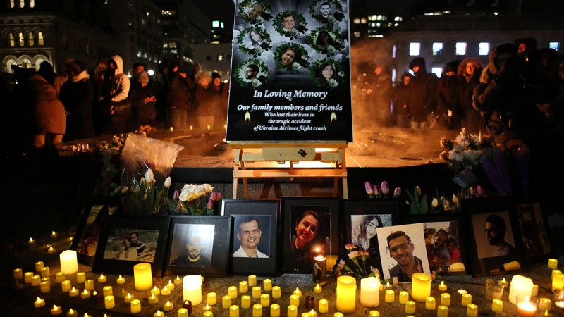 Canadian Families of Iran Plane Crash Victims Hold Vigil