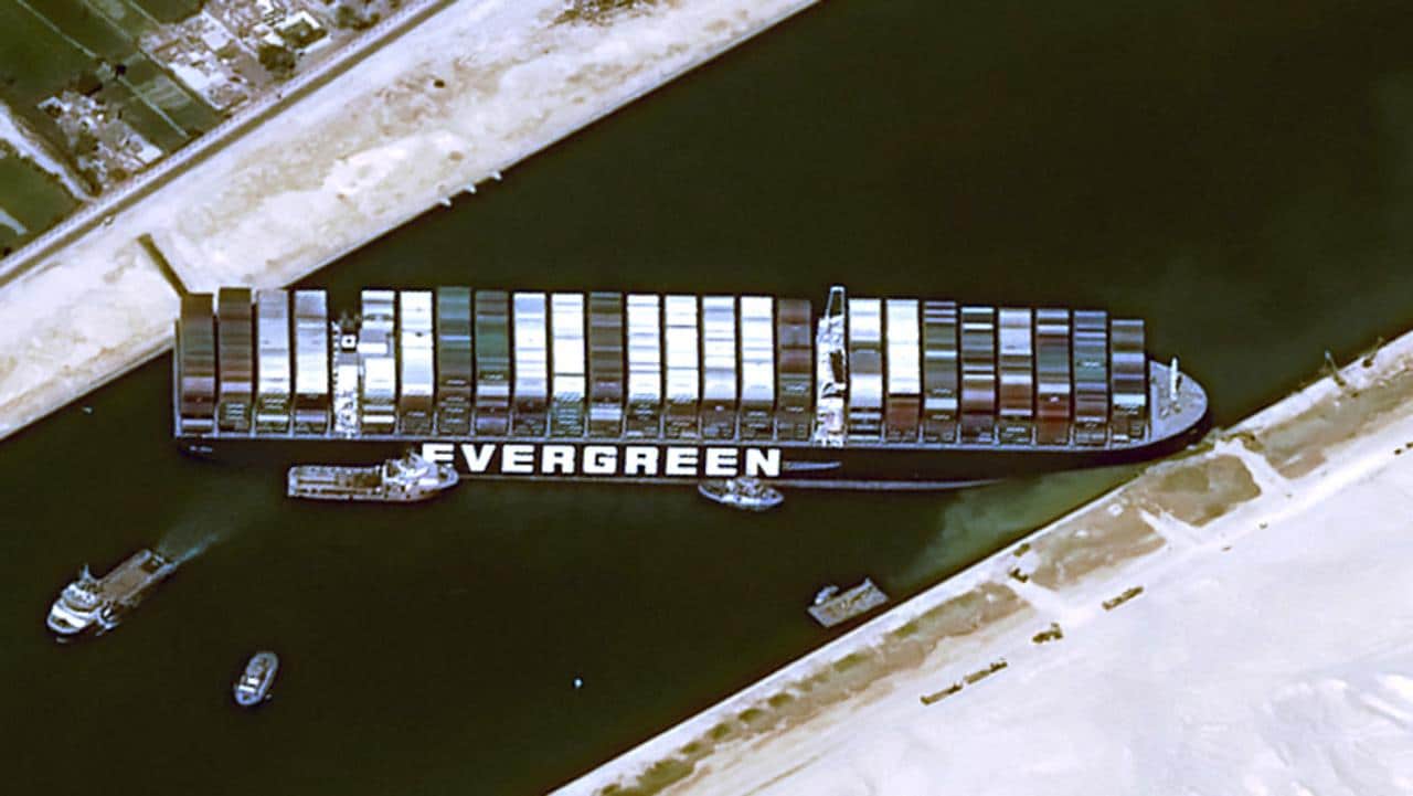 Tugs, Dredgers Try To Free Megaship Blocking Suez Canal