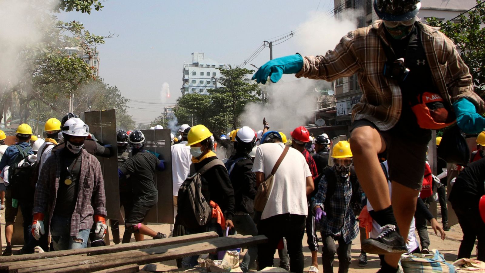 Myanmar police fire on protesters in ancient former capital