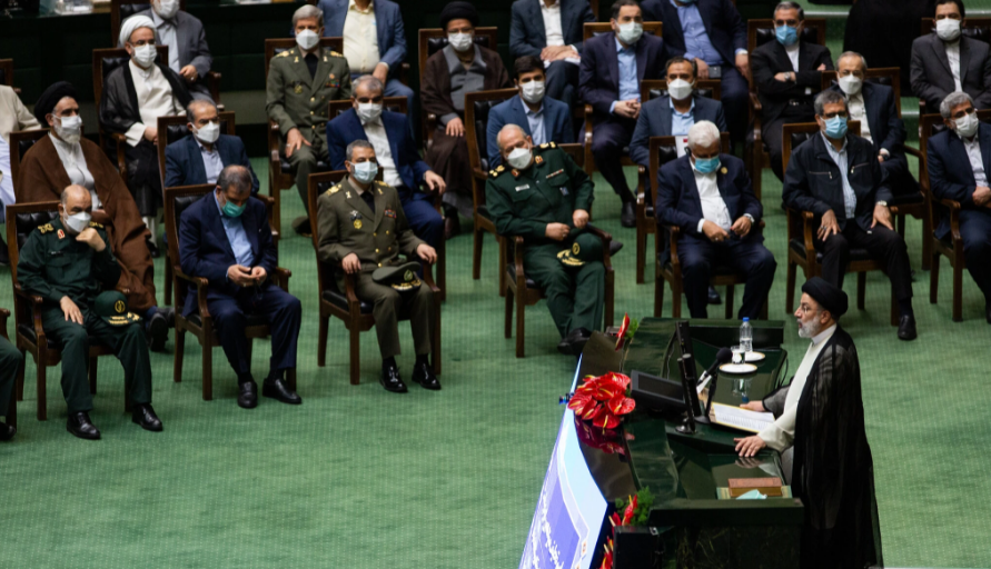 Iran’s new president delivers an angry rebuke of the U.S. and is vague on the threatened nuclear deal.