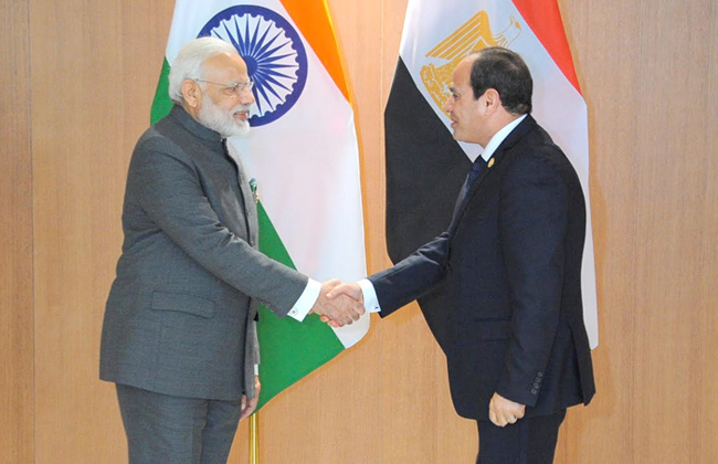 Indian Prime Minister holds bilateral talks with Egyptian President El-Sisi