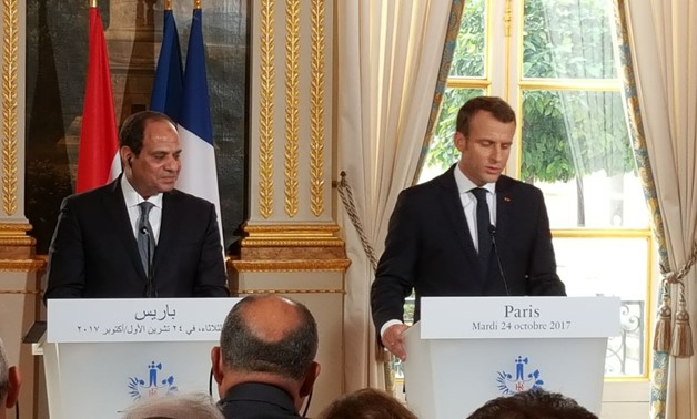 Macron: Fighting terrorism is part of Egypt's human rights