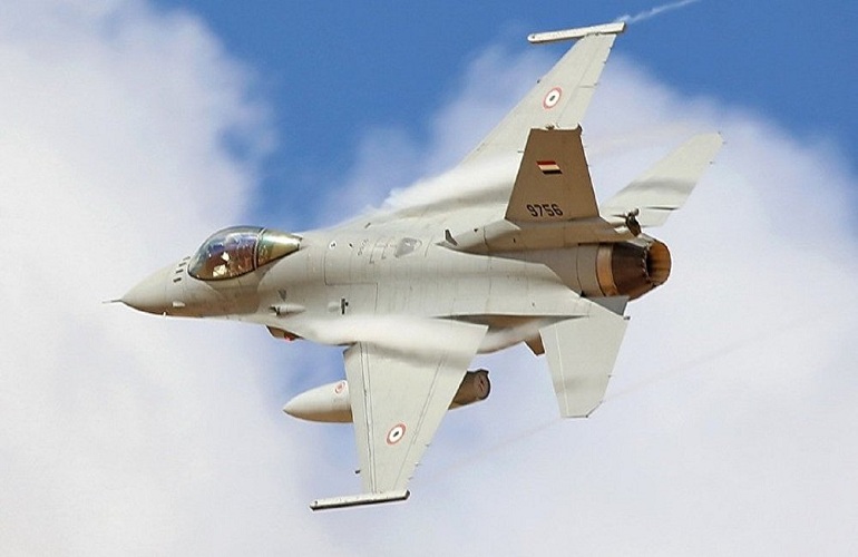 Egypt's air forces destroyed 10 vehicles on the country's western border with Libya