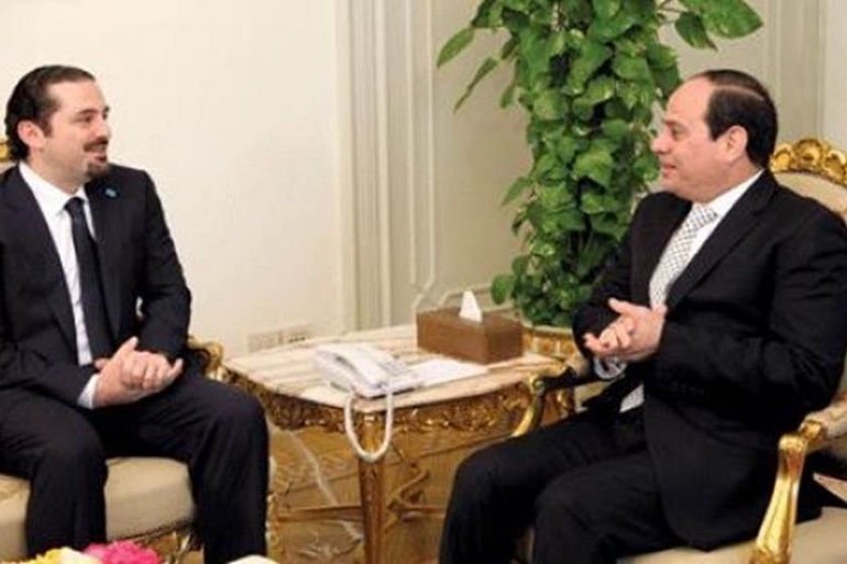 President Abdel-Fattah al-Sisi meets Lebanese PM Saad Al-Hariri in Cairo today