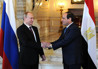 Al Sisi,Putin signed Aldabba nuclear agreement and exchanged addresses at a press conference
