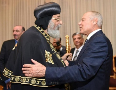 AL chief greets Pope Tawadros II on Christmas