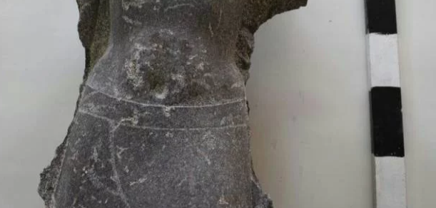 Two statues of King Psamtik I unearthed in Tell el-Farain
