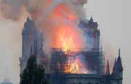 Huge fire underway at Notre Dame Cathedral in Paris
