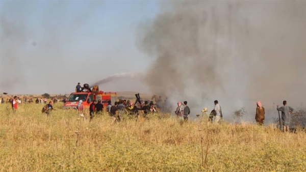 Deliberate crop burning blamed on ISIS remnants compounds misery in war torn Iraq and Syria