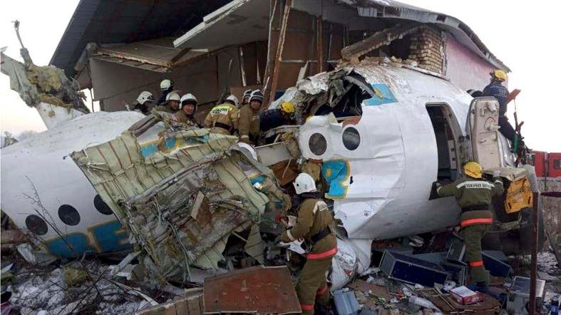 Plane crashes after takeoff in Kazakhstan, 12 dead, dozens injured