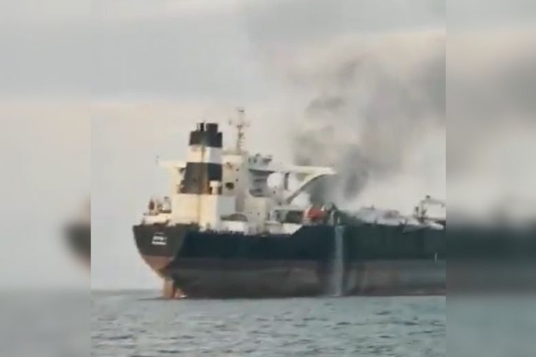 Crew of Panama-flagged oil tanker rescued after fire off Sharjah coast