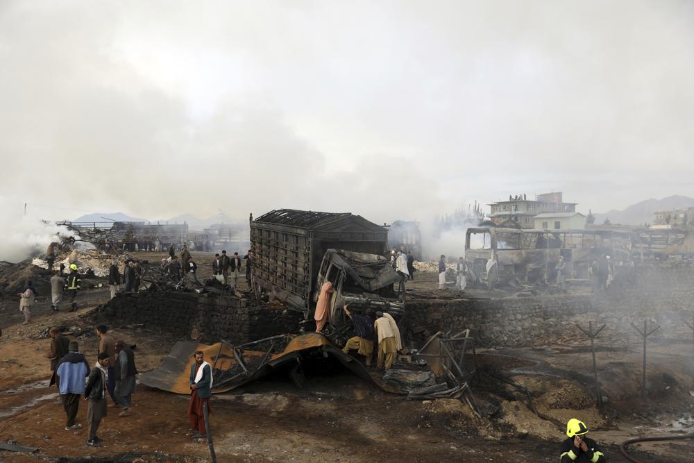 Roaring tanker fire kills 7, injures 14 in Afghan capital