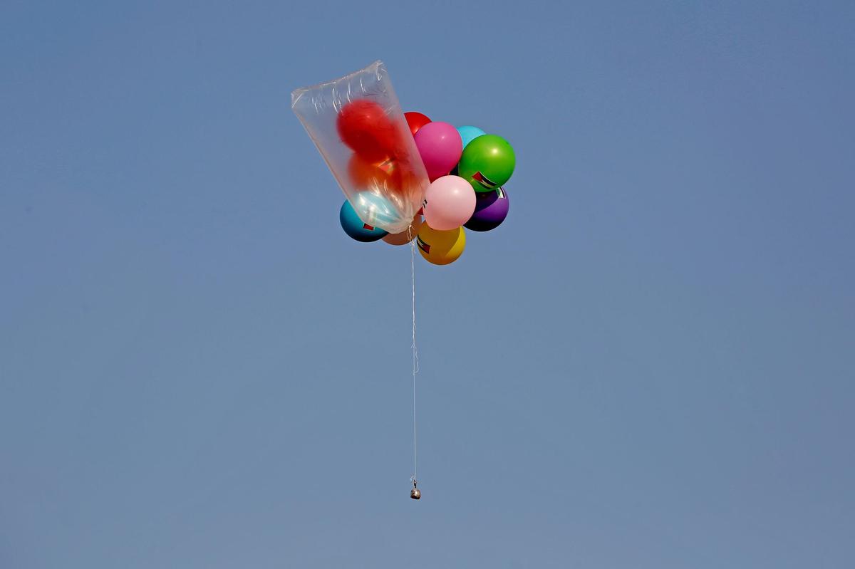 Pro-Hamas activists launch incendiary balloons into Israel