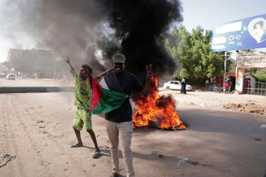 Tens of thousands protest in anti-military marches in Sudan