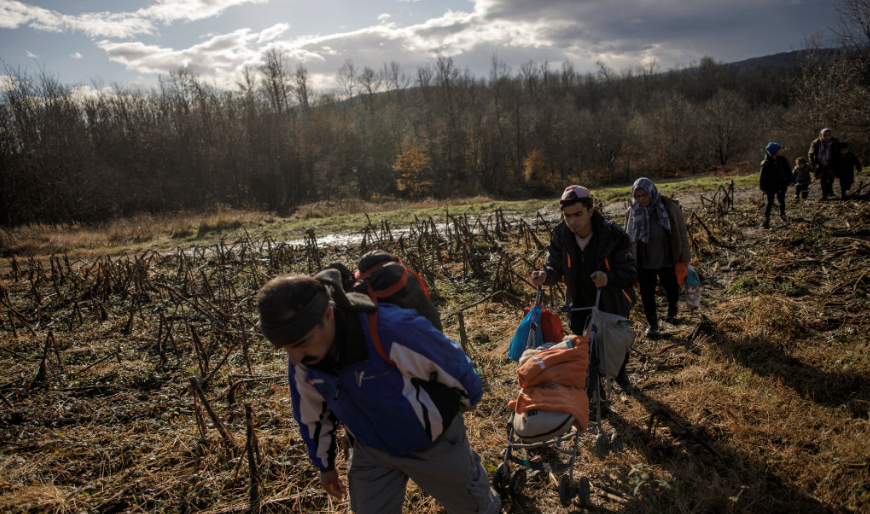 Afghans arrive at Croatian border amid violence, freezing weather